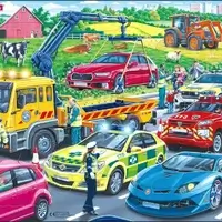 Rescue vehicles on the highway (26 bita)