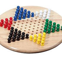 Chinese checkers (hevea viður)