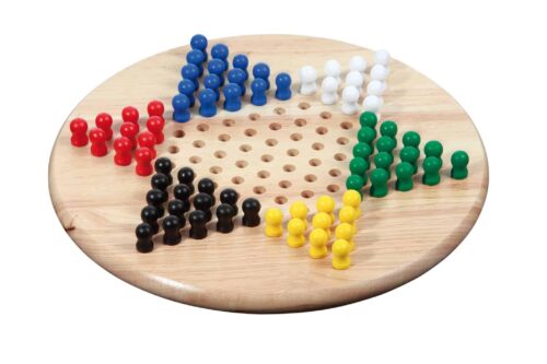 Chinese checkers (hevea viður)
