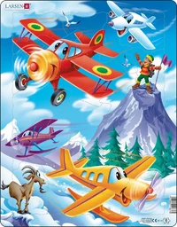 Happy planes racing in the snowy mountains (20 bita)