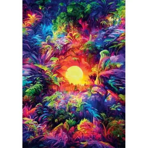 Psychedelic Jungle Sunrise (500 bitar) - Image 2
