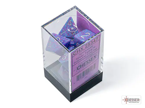 Speckled: Silver Tetra 7-Dice Set