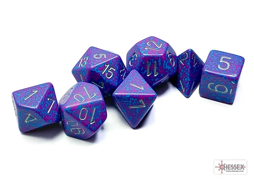 Speckled: Silver Tetra 7-Dice Set - Image 2