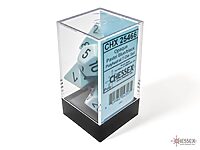 Opaque: Pastel Blue/Black 7-Dice Set