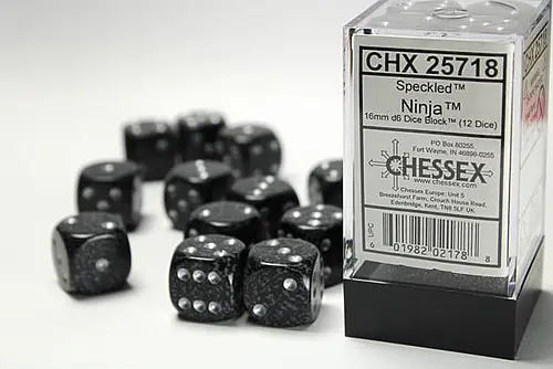 Speckled: Ninja D6 (12 Dice)