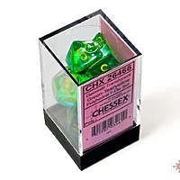 Gemini: Green-Teal/Yellow 7-Dice Set
