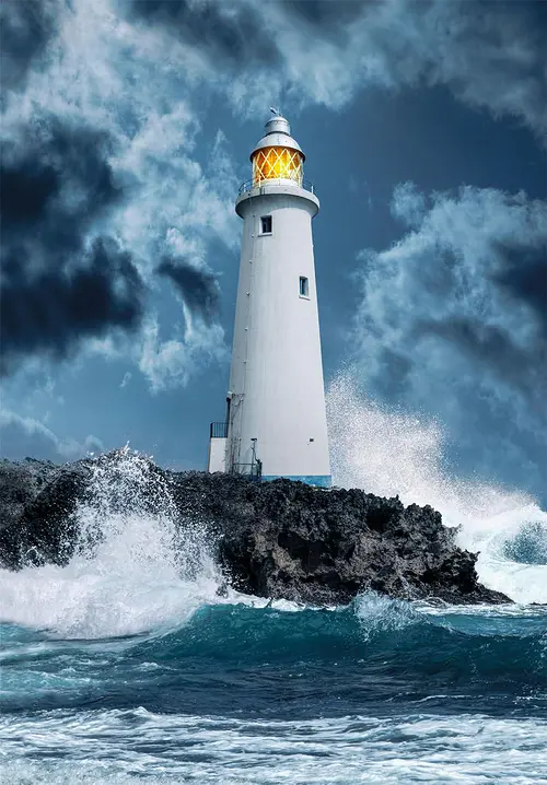 Lighthouse in the Storm (1000 bita) - Image 2