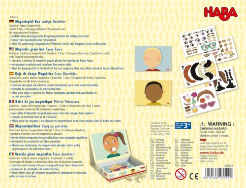 Magnetic Game Box: Funny Faces - Image 2