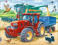 Cool Tractor and Combine Harvester at Work