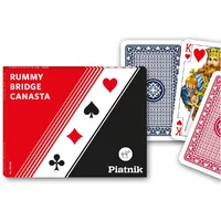 Piatnik: Rummy, Bridge, Canasta (2 stokkar)