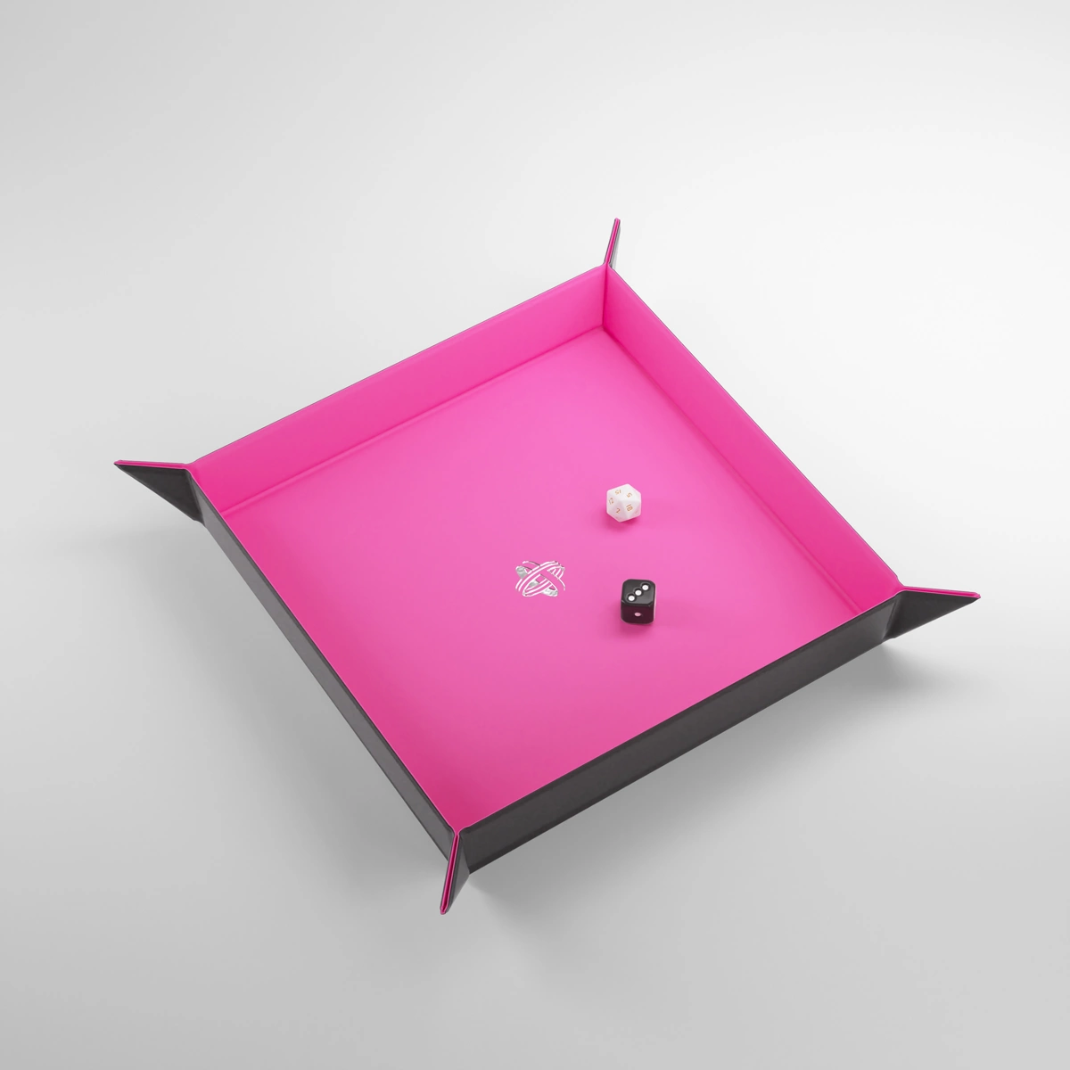 Magnetic Dice Tray Square: Black/Pink 1 Magnetic Dice Tray Square: Black/Pink