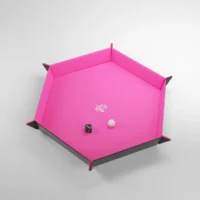 Magnetic Dice Tray Hexagonal: Black/Pink