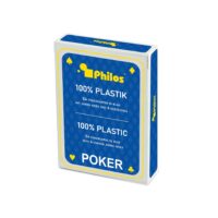 Philos: Póker plastspil, blá