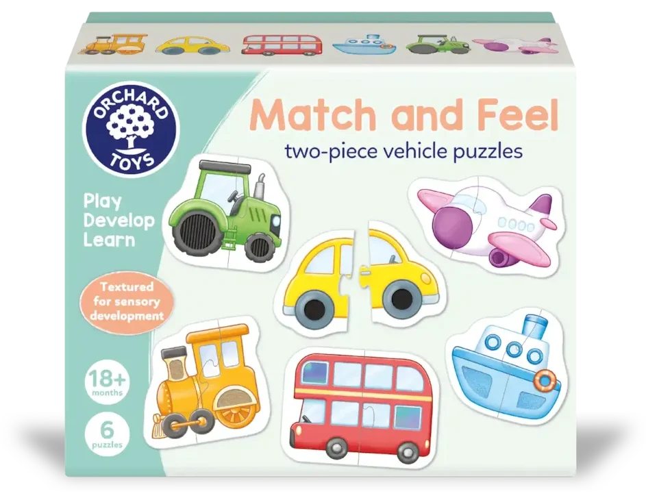 Match and Feel Vehicle Puzzle 1 Match and Feel Vehicle Puzzle