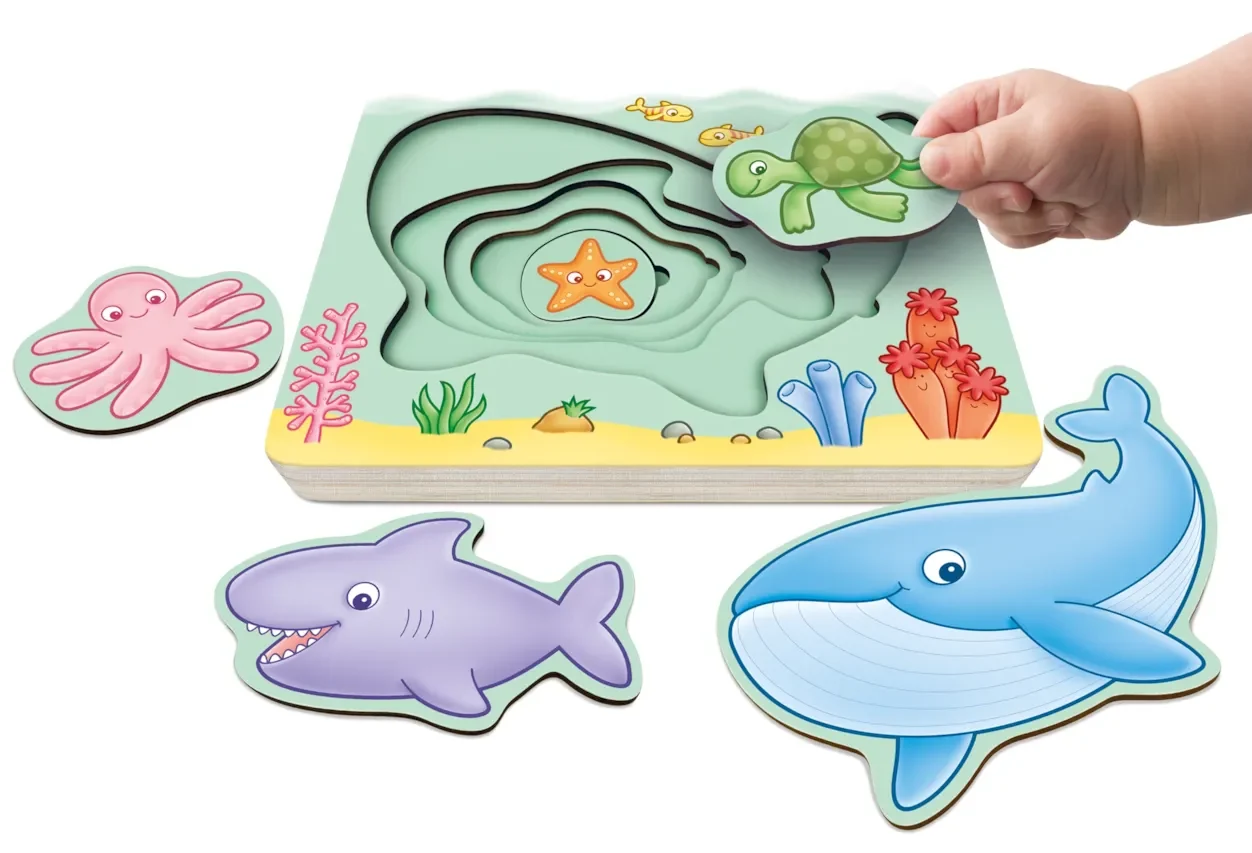 Under the Sea Wooden Nesting Puzzle 2 Under the Sea Wooden Nesting Puzzle - Image 2