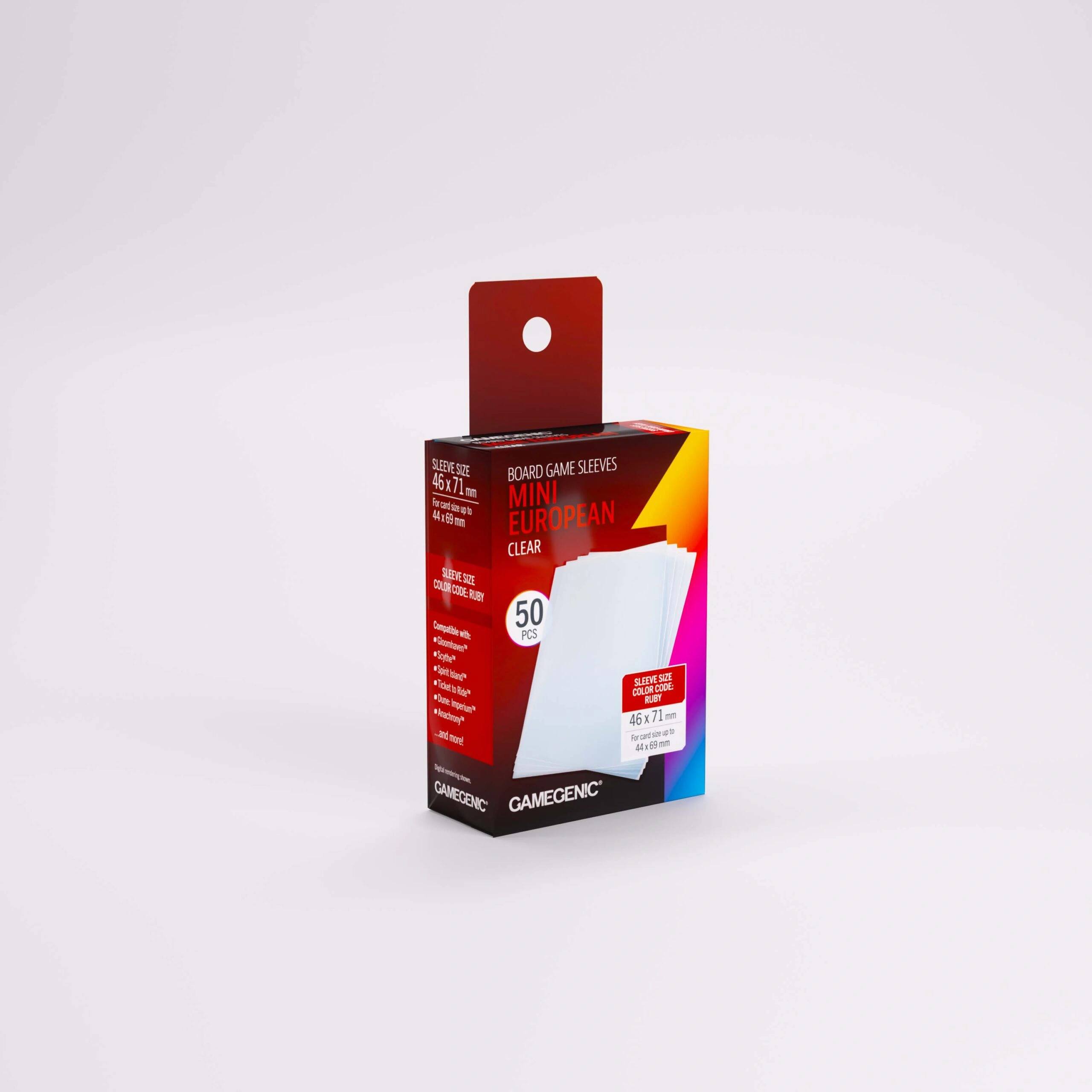 Board Game Sleeves: Mini European (46×71)