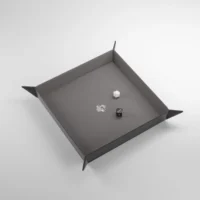 Magnetic Dice Tray Square: Black/Gray
